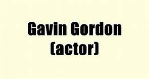 Gavin Gordon (actor)