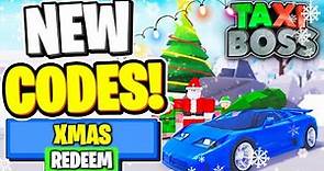 *NEW* ALL WORKING CODES FOR Taxi Boss IN DECEMBER 2023! ROBLOX Taxi Boss CODES