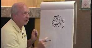 Jim Davis Draws Garfield