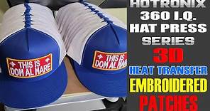 The FASTEST WAY to adhere 3D Embroidered Patches to any Hat - MUST SEE!