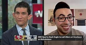 Noah Eagle explains virtual broadcast of 49ers-Cowboys on Nickelodeon