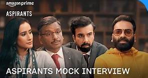 Aspirants and @PleaseSitDown mock interview with @AnubhavSinghBassi | Prime Video India