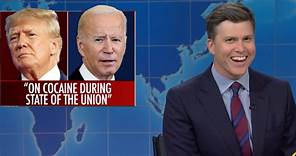 Colin Jost Hits Trump With Wicked Observation Over His Biden 'Cocaine' Talk