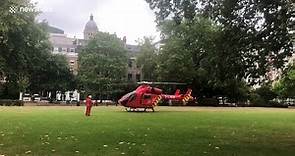 Air ambulance takes off after cyclist killed in London