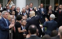 Image result for image of gop with trump tax celebration