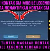 Mobile Legend Nonaktifkan