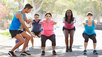 people exercising together