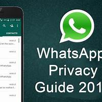 WhatsApp privacy