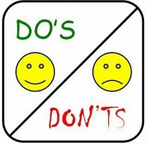Image result for do and do not