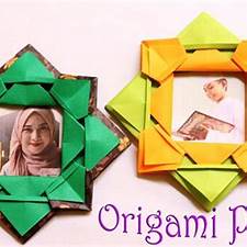 Bingkai sertifikat dari Origami