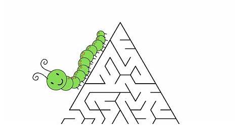 Grade 1 Hungry Caterpillar Maze Worksheet