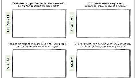 goal setting activities for teens