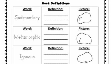 18 Best Images of First Grade Rocks And Minerals Worksheets - Types of