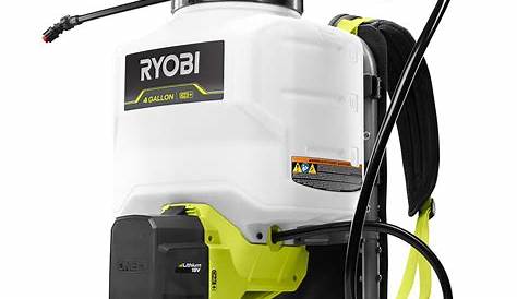 Ryobi P2840 18V One+ 4 Gallon Backpack Chemical Sprayer for sale online