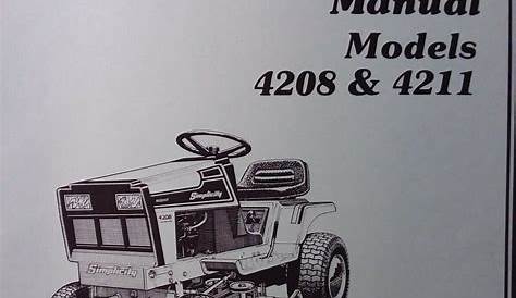 simplicity 4208 lawn mower user manual