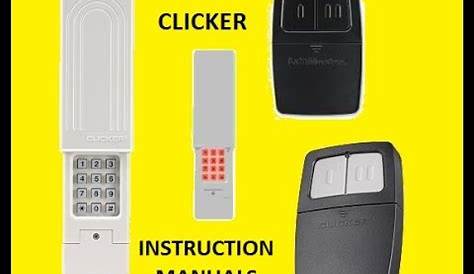 clicker wireless keypad manual