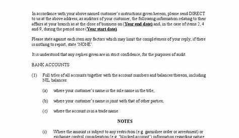 Bank Account Confirmation Letter Sample Poa / Printable bank