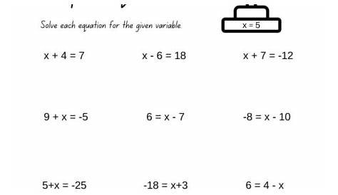 solving systems of equations worksheets
