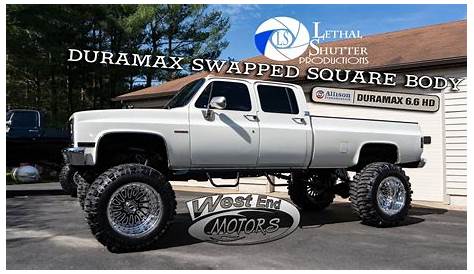 West End Motors LBZ Duramax Swapped Square Body Chevy! - YouTube