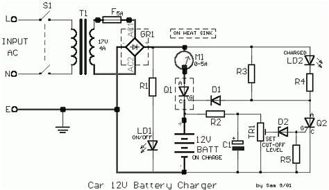 car battery charger circuit diagram pdf