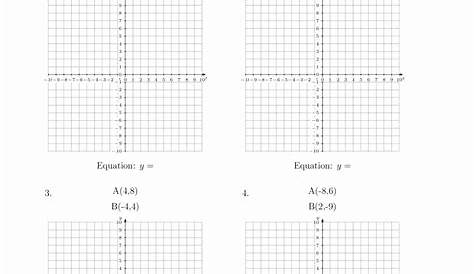 graphing linear equations practice worksheets