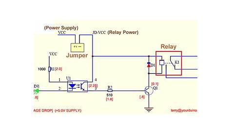 arduino 5v relay schematic