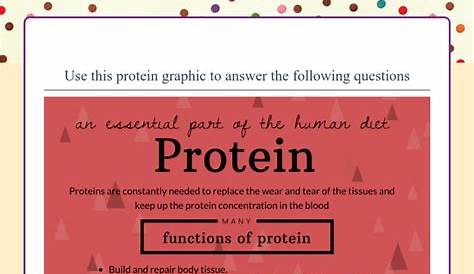 Protein | Interactive Worksheet by Mearyn Aramovich - THH Faculty