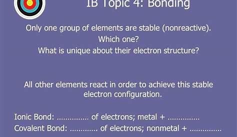 stability in bonding worksheets answers