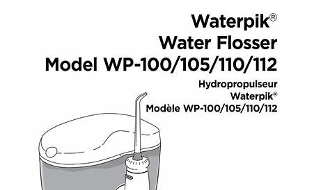 WATERPIK WP-100 MANUAL Pdf Download | ManualsLib
