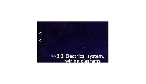 2002 Saab 9-5 Electrical Service Manual Wiring Diagrams Volume 3:2
