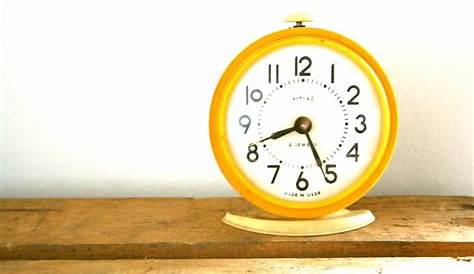 Wind up VITYAZ alarm clock yellow made in USSR | Etsy | Clock, Alarm
