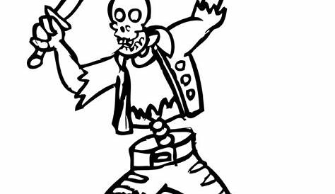 skeleton printable coloring pages