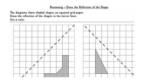 Draw the Reflection of the Shape KS2 Reasoning Test Practice
