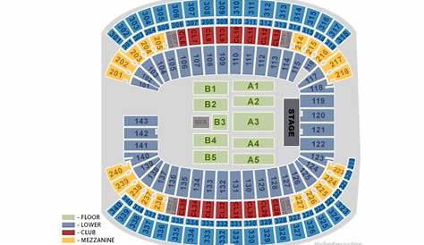 gillette stadium seating chart concerts