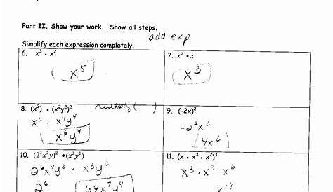 50 Polynomials Worksheet with Answers | Chessmuseum Template Library