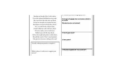 Poetry Analysis- Harlem Renaissance Poets ( 4 Worksheets) by Curriculum