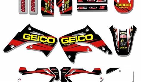 Motorcycle Decals Stickers Graphics For Honda CR85R CR85 CR 85 85R 2003