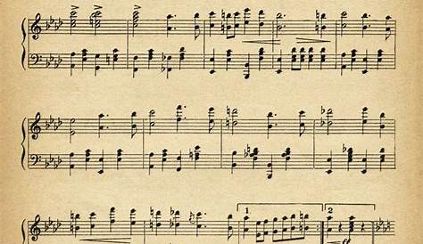 vintage sheet music printable