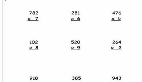Multiplication worksheets 2 and 3 digits. Timestables 2 and 3 ditit