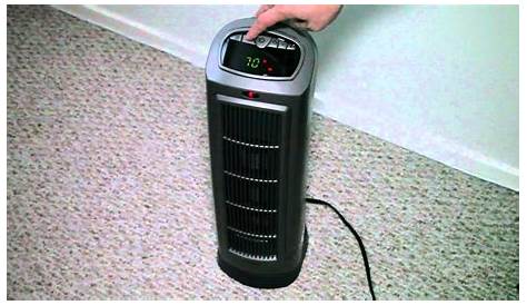 Lasko Ceramic Tower Space Heater with remote - YouTube