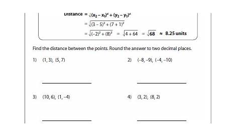33 Distance Between Two Points Worksheet With Answers - support worksheet