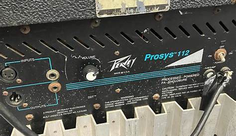 Peavey Prosys 112 Powered PA Pair AS IS *one speaker functional