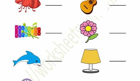Course: English - Preschool, Topic: Initial Sound Worksheets (Write)