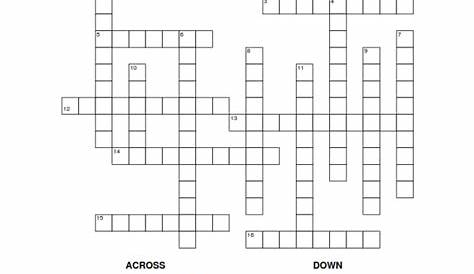 Animals crossword puzzle kids activities worksheet