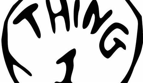 thing 1 sign printable