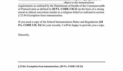 sample religious exemption letter for work