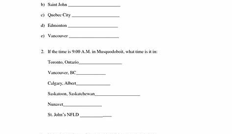 10 Best Images of Time Zone Worksheets 6th Grade - Table Elapsed Time