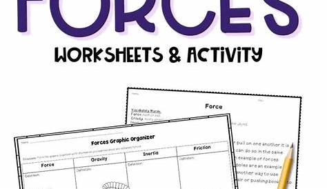 force worksheet for grade 3