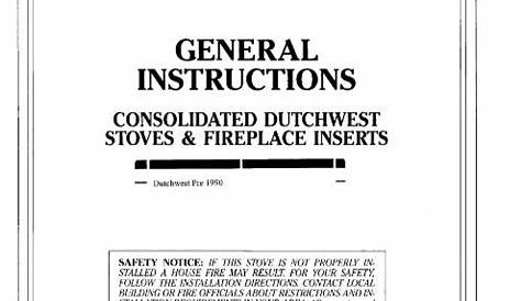 federal airtight wood stove manual