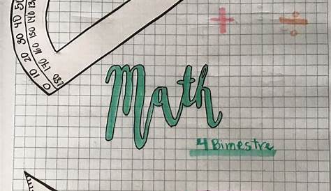 printable math notebook cover